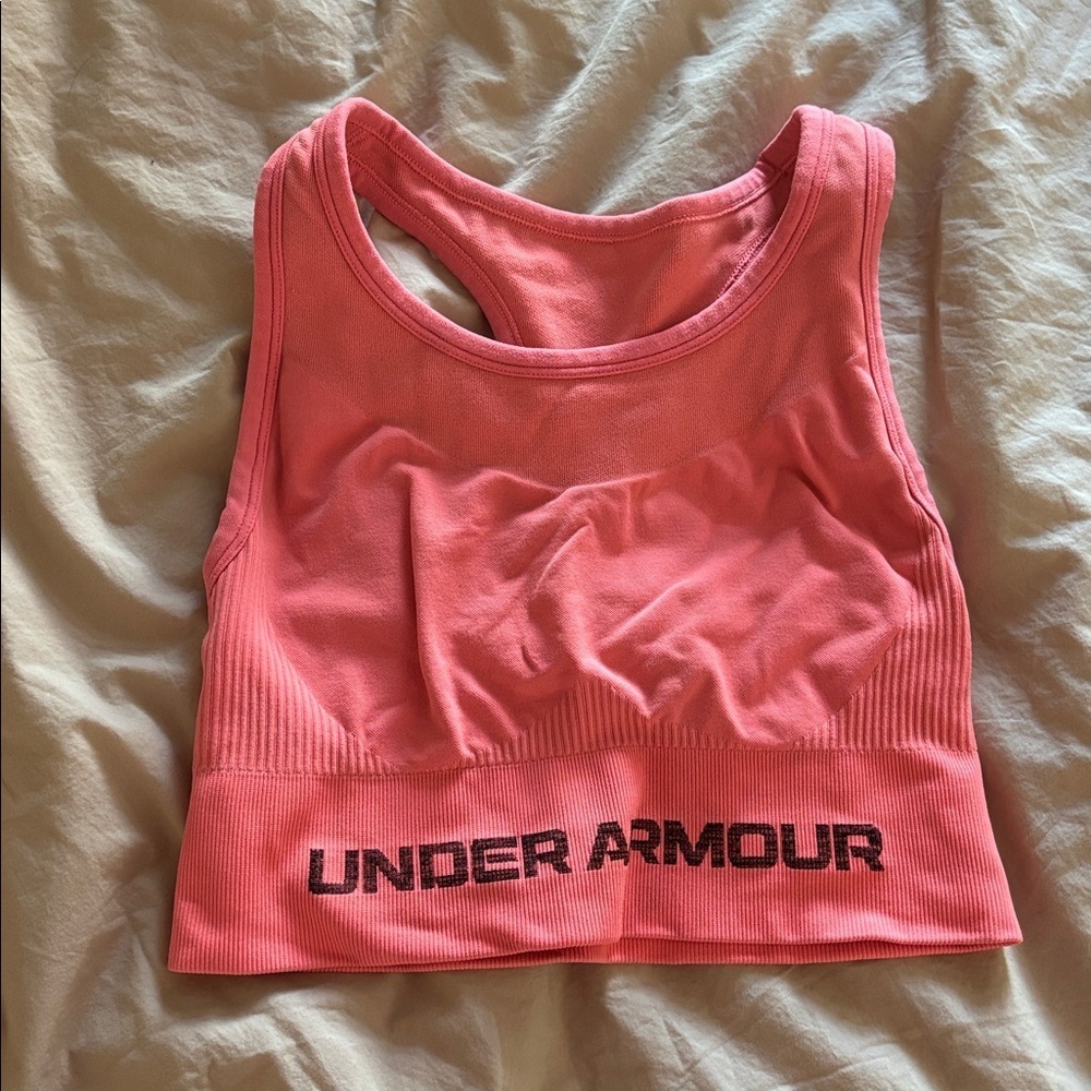 Under Armour Coral Racerback Sports Bra